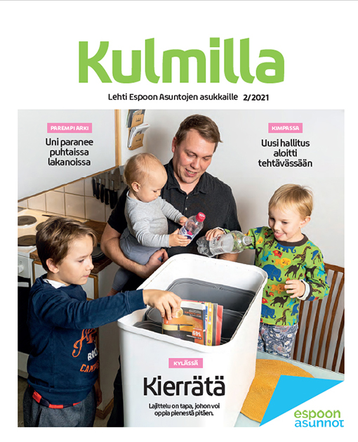 Kuvassa on Kulmilla-lehden talven numeron kansi.